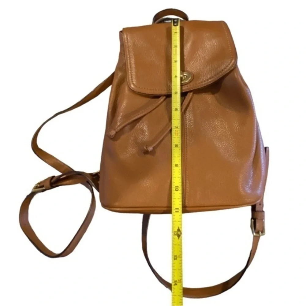 Mini Coach Leather Backpack Bag